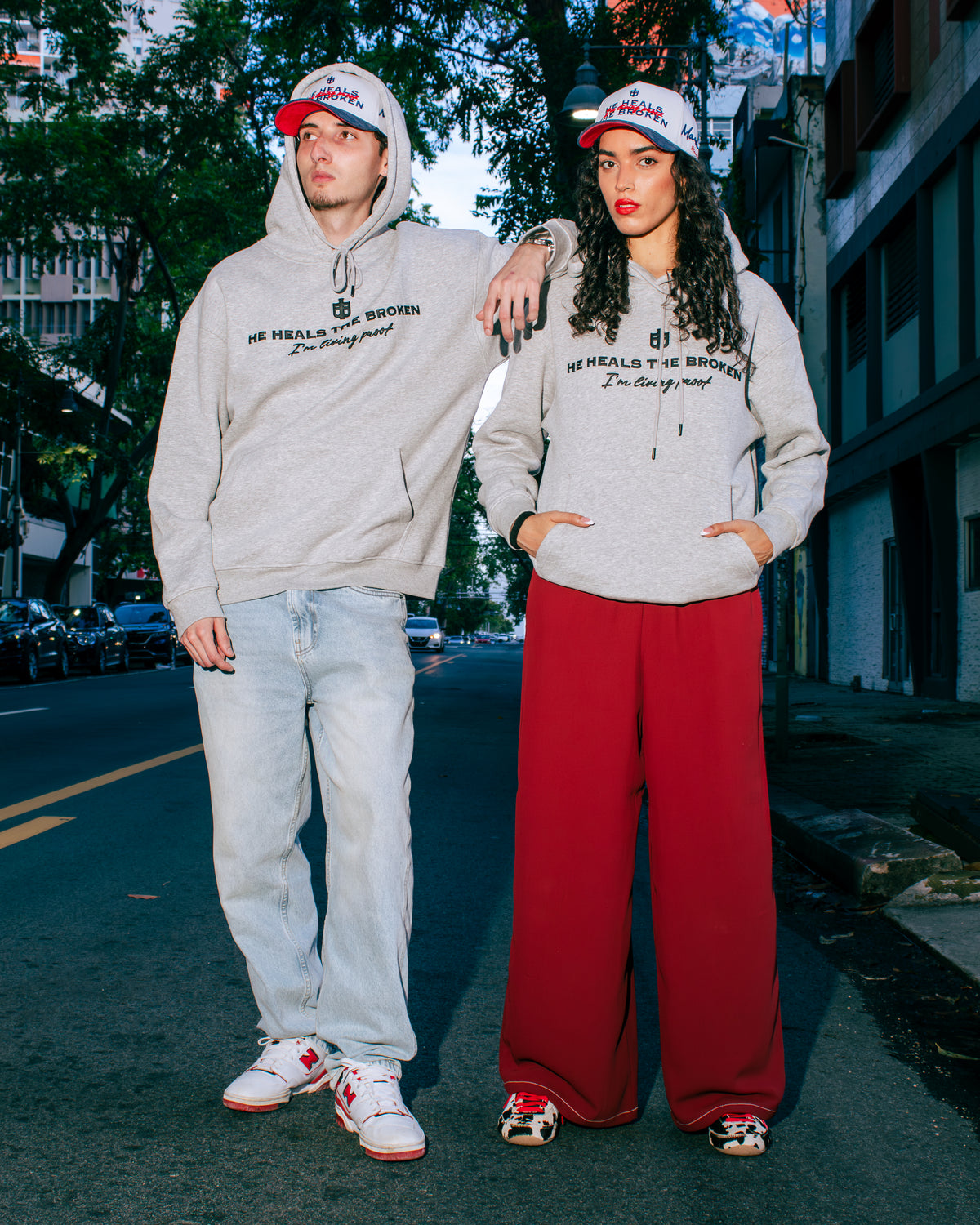 Gray Heavyweight Faith Hoodie - Mark 2:17