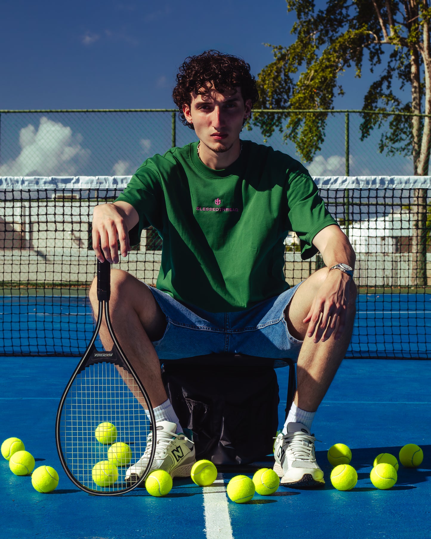 Green Oversized Faith Tee - Proverbs 3:6