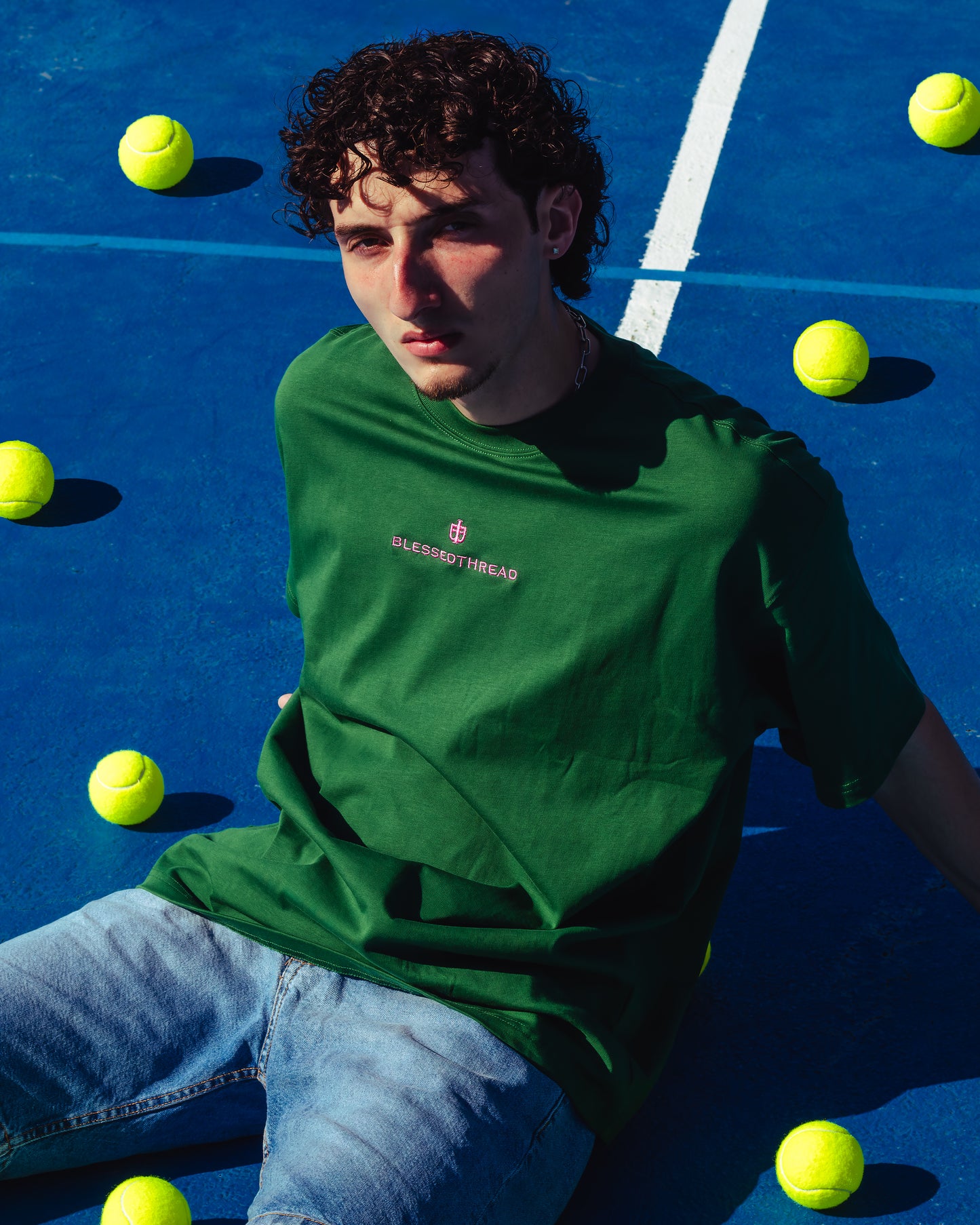 Green Oversized Faith Tee - Proverbs 3:6