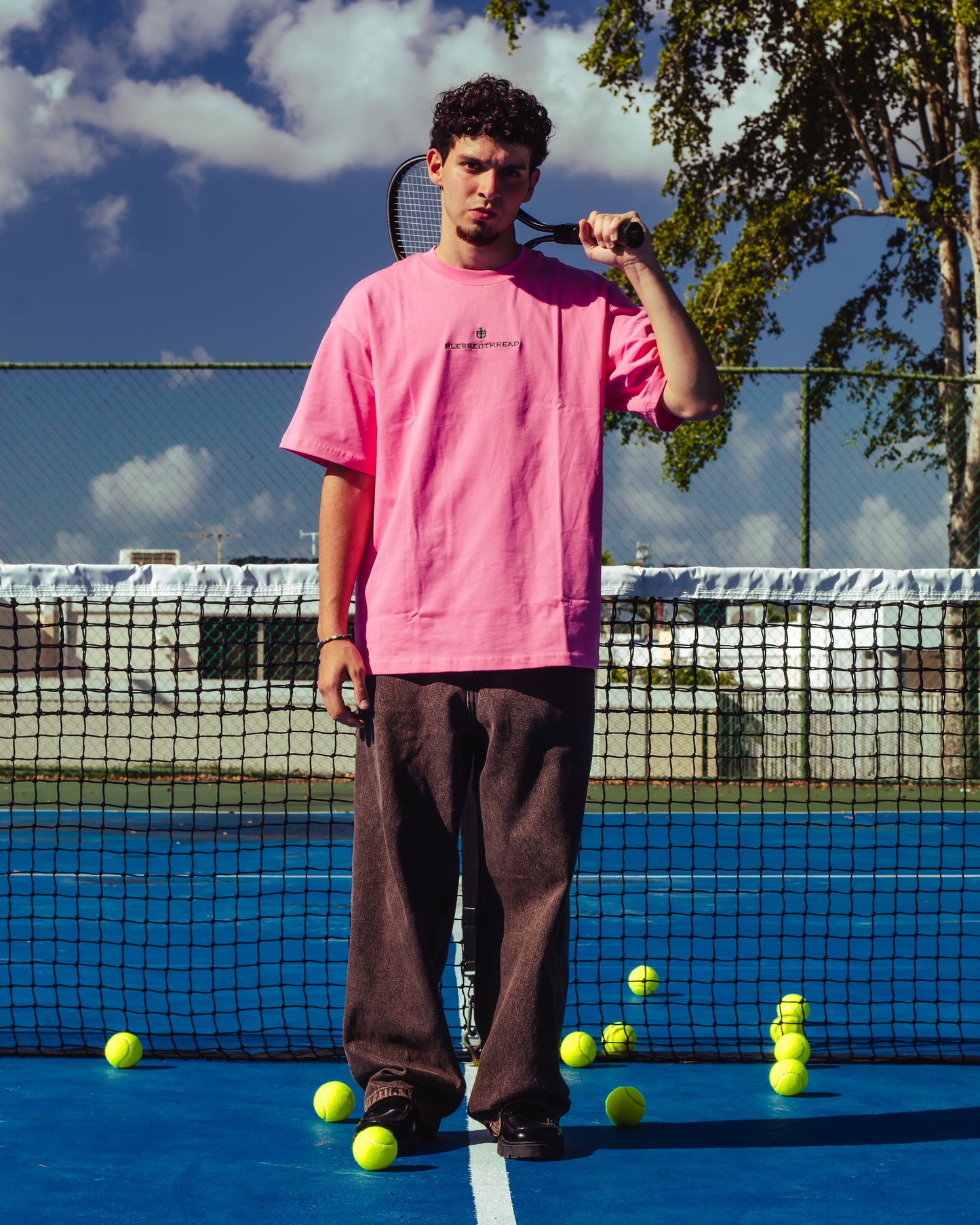 Pink Oversized Faith Tee - Proverbs 3:6