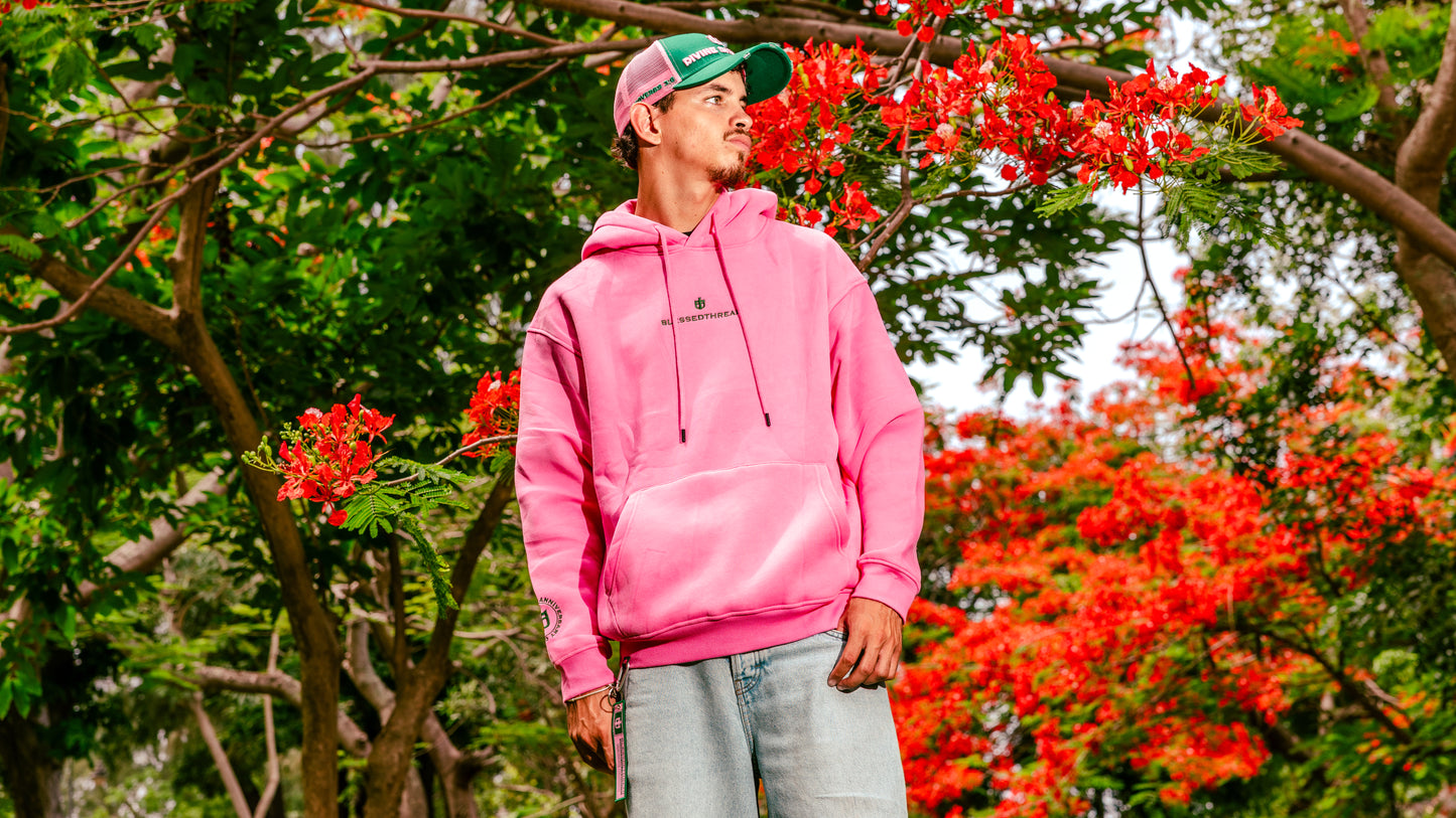 Pink Heavyweight Anniversary Hoodie - Proverbs 3:6