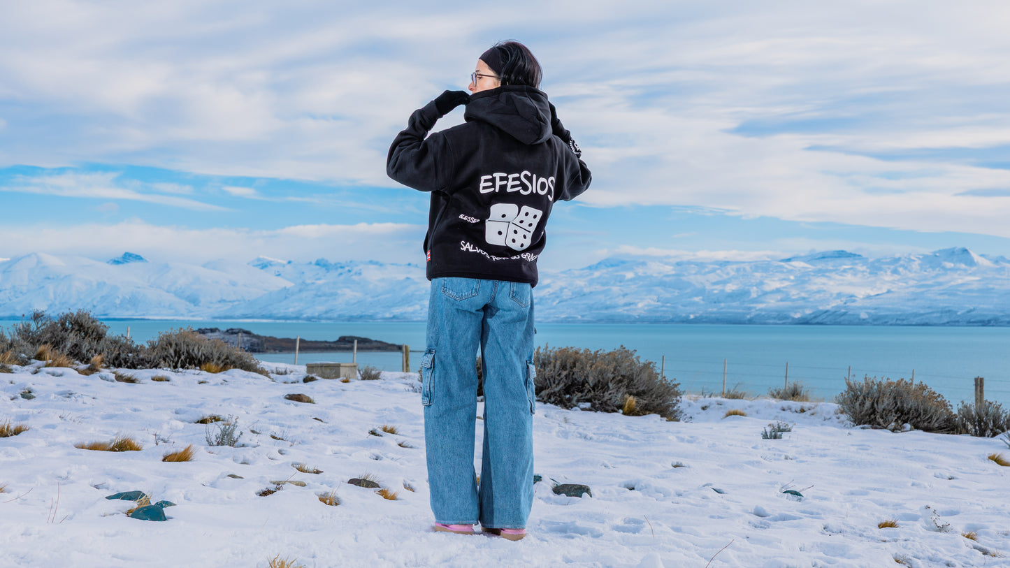 Black Heavyweight Anniversary Hoodie - Efesios 2:8