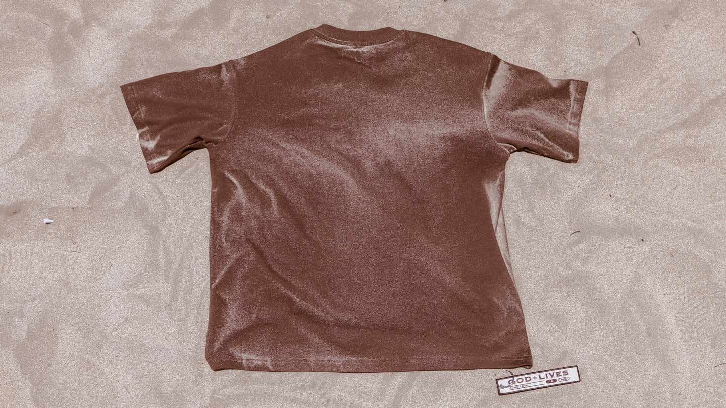 Brown Oversized Anniversary Faith Tee - John 14:20