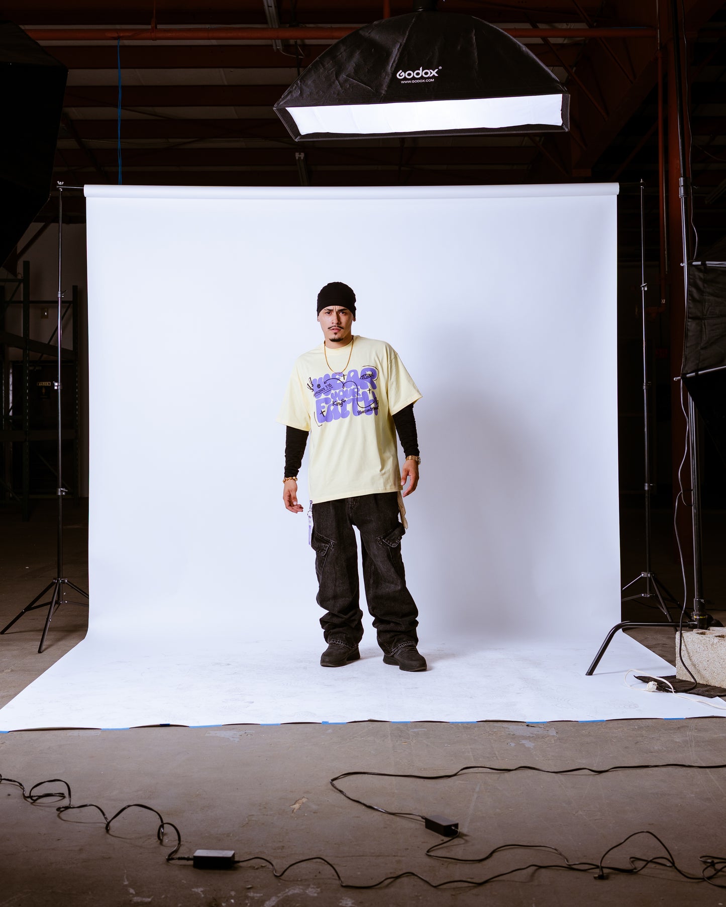 Yellow Oversized Faith Tee - Romanos 1:16
