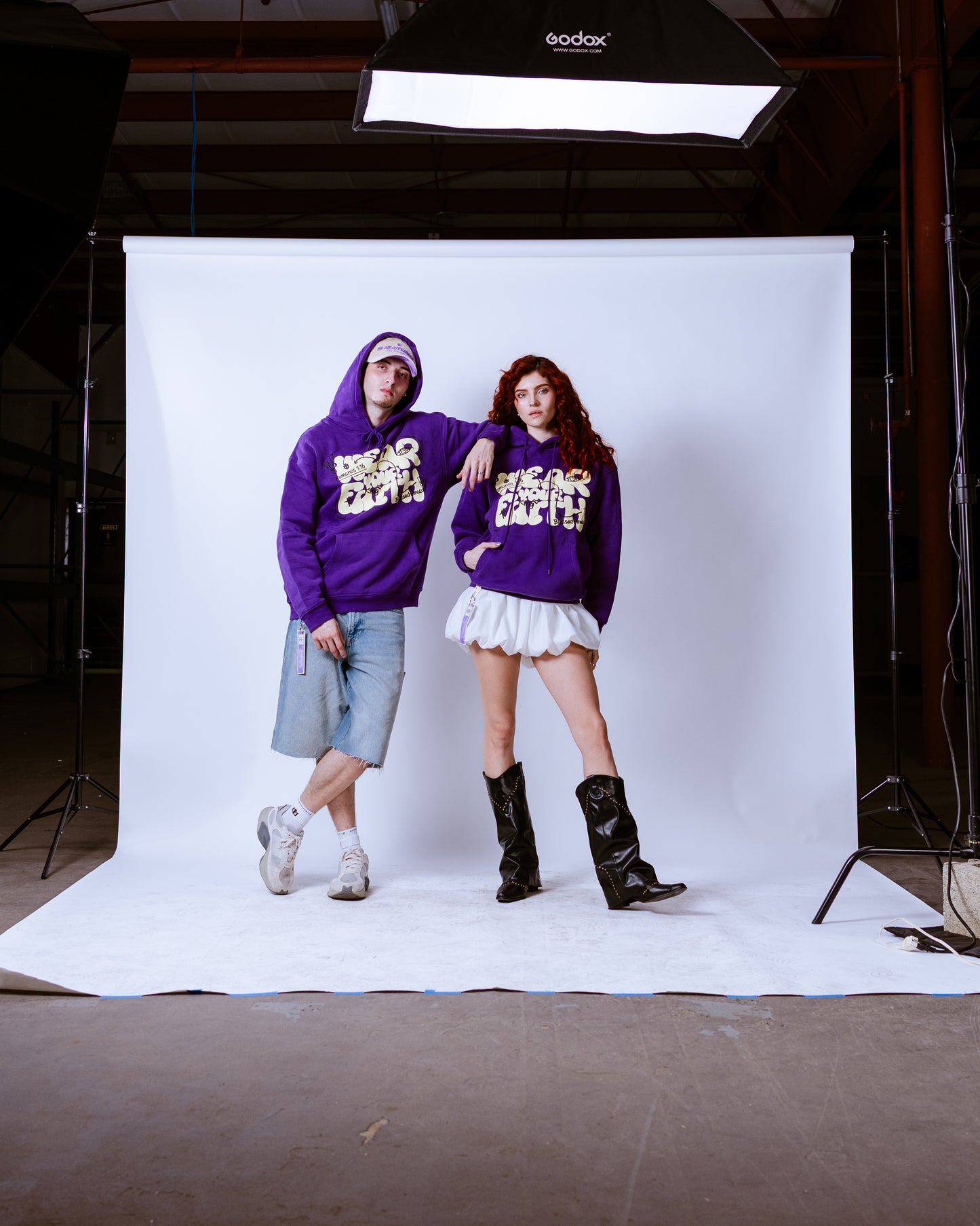 Purple Heavyweight Hoodie - Romanos 1:16