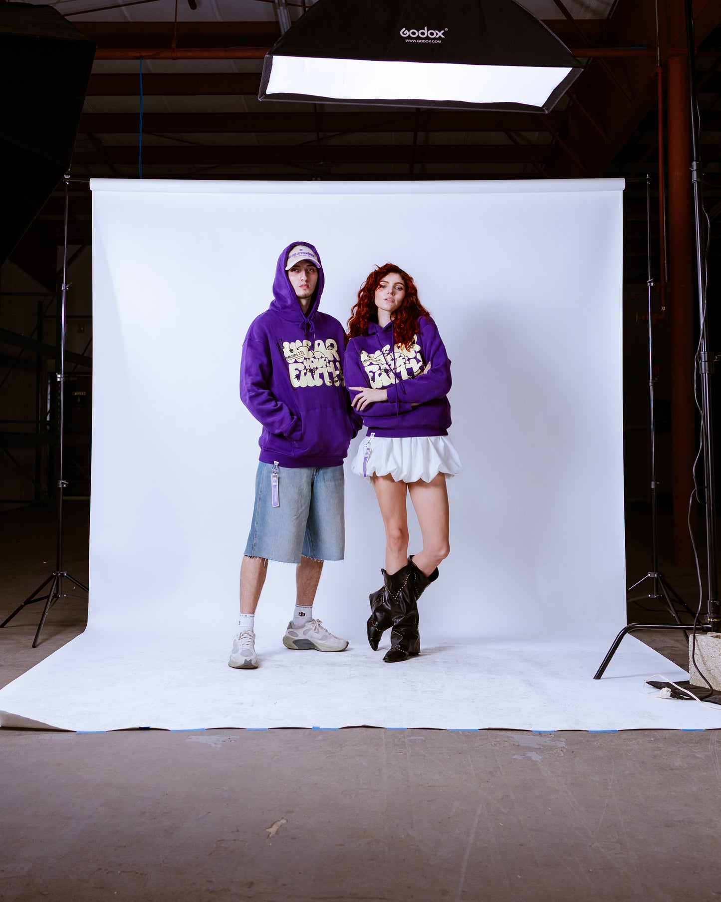 Purple Heavyweight Hoodie - Romanos 1:16