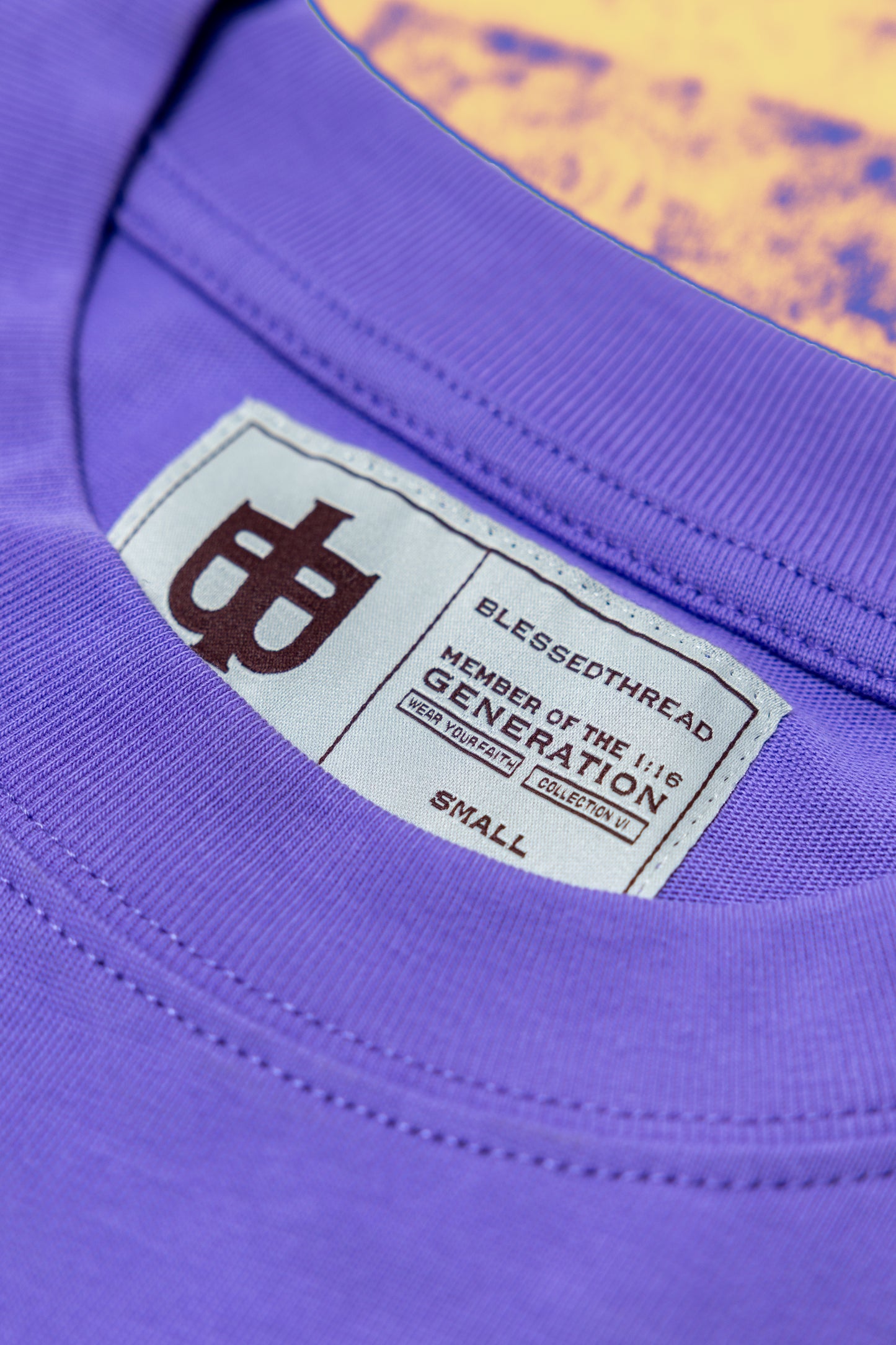 Purple Oversized Faith Tee - Romanos 1:16