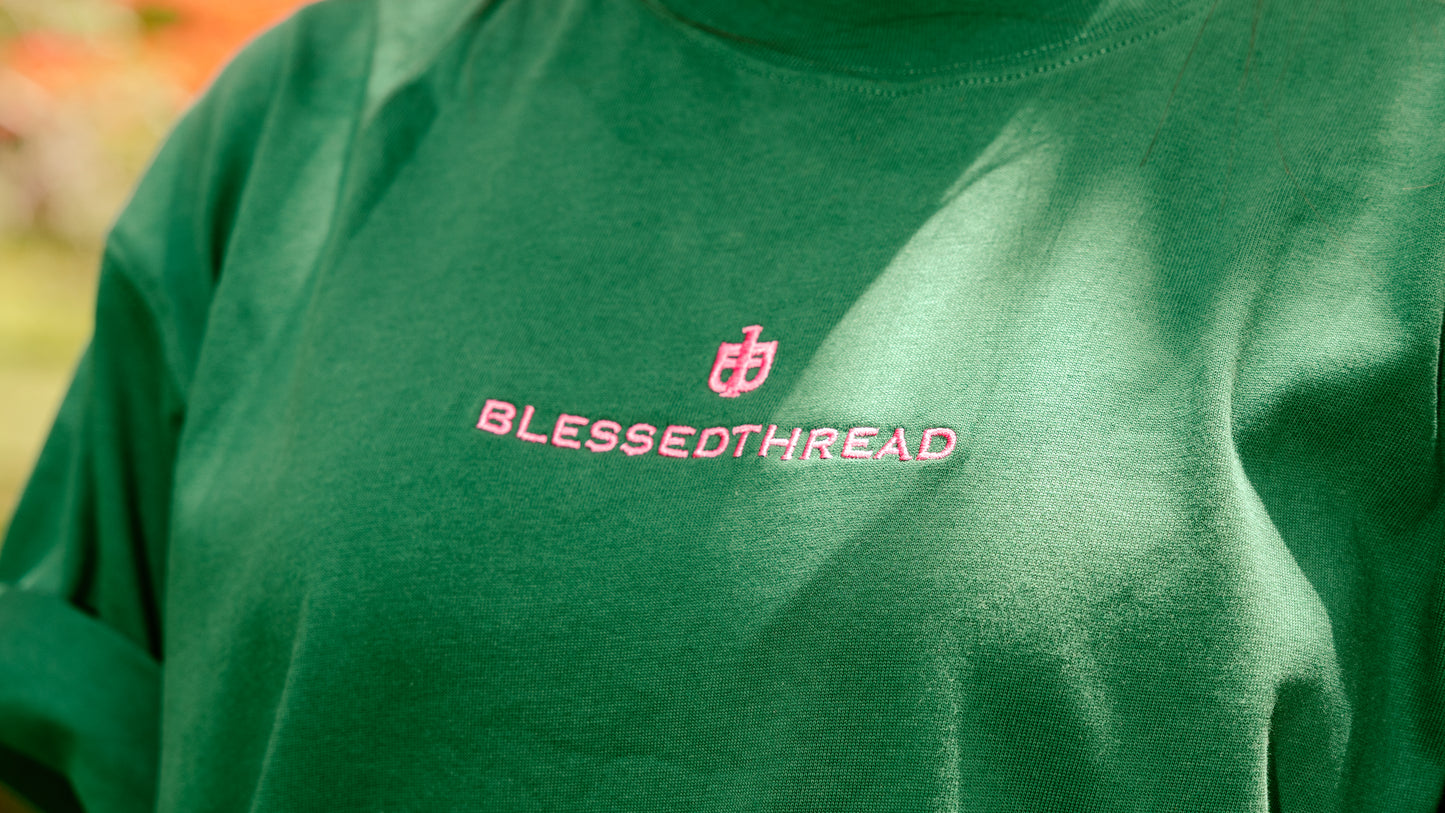 Green Oversized Anniversary Faith Tee - Proverbs 3:6