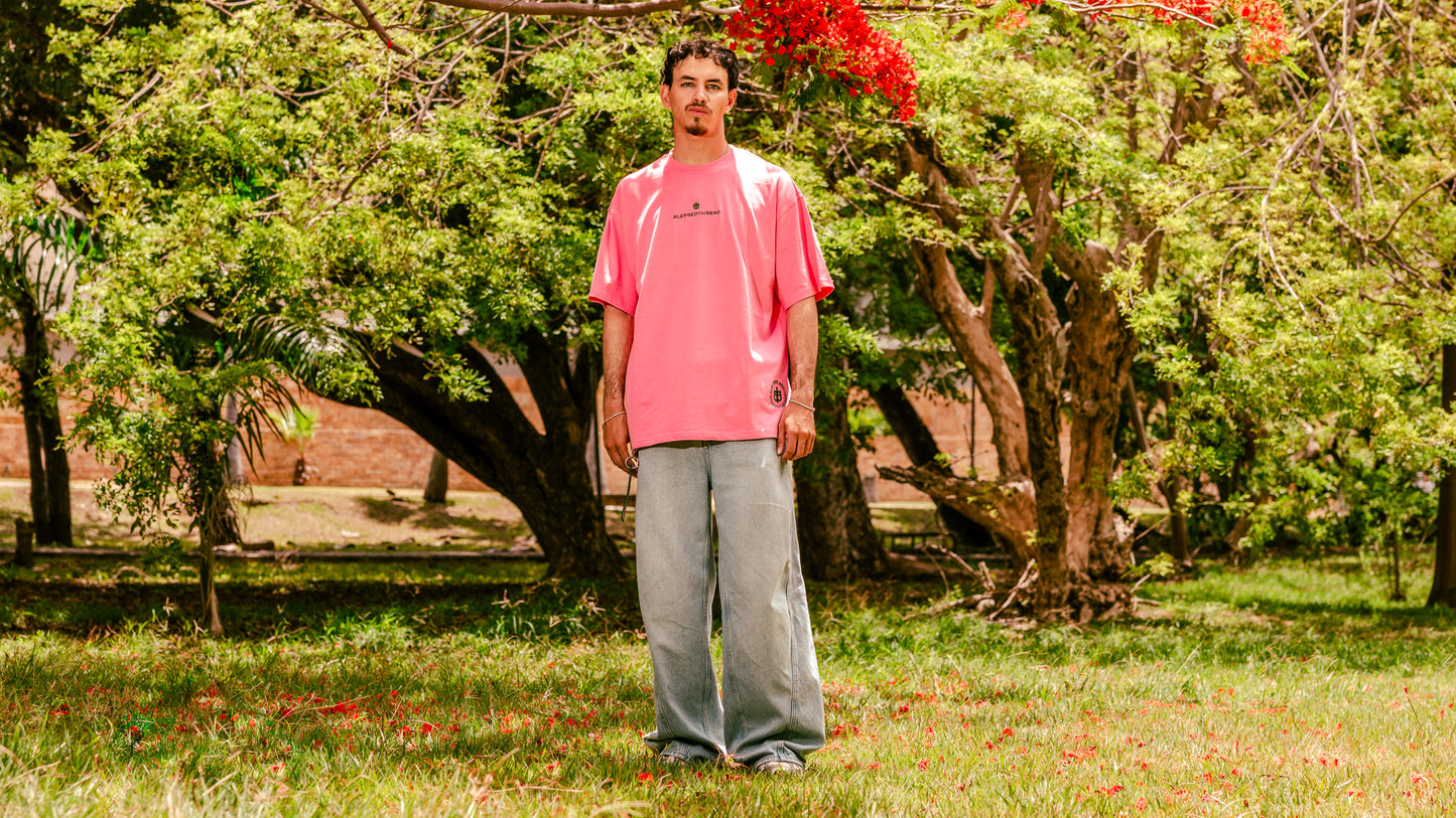 Pink Oversized Anniversary Faith Tee - Proverbs 3:6