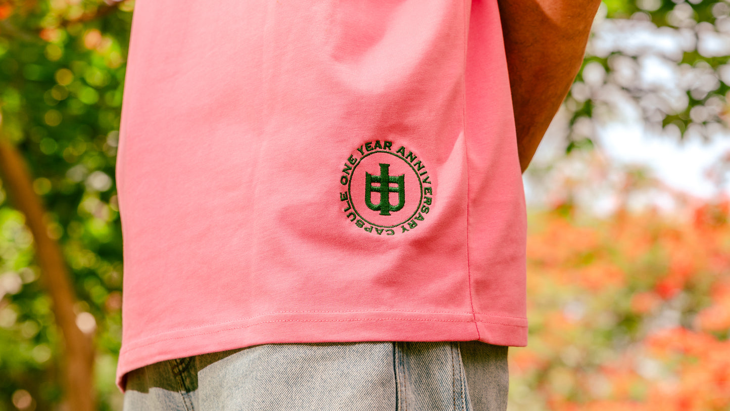Pink Oversized Anniversary Faith Tee - Proverbs 3:6